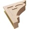 Ekena Millwork 6"W x 24"D x 24"H Thin Mayflower Rough Cedar Woodgrain TimberThane Corbel, Primed Tan CORUR06X24X24MAYRCPR - alternate 3